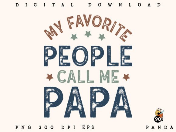 Father’s Day Dad Papa SVG PNG Design Graphic Crafts By 90s Panda
