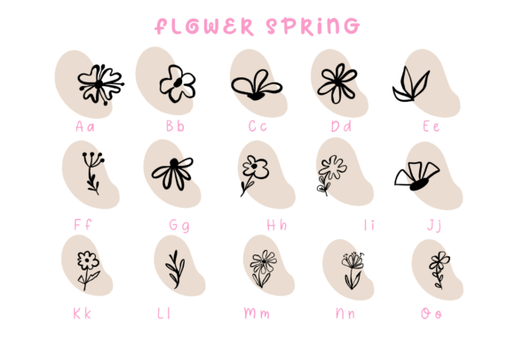 Flower Spring Font - Preview 5