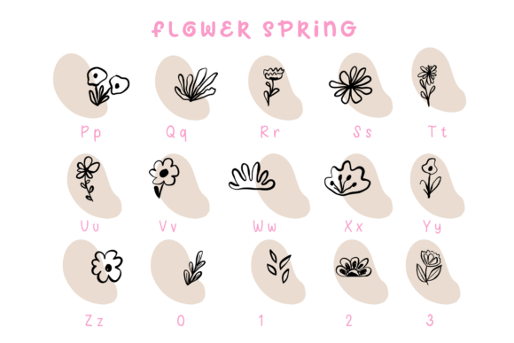 Flower Spring Font - Preview 6