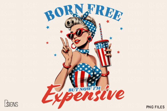 Funny 4th of July USA Patriotic Vintage Graphic T-shirt Designs By DSIGNS