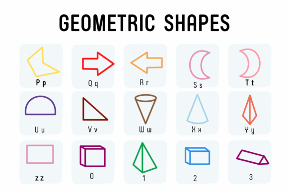 Geometric Shapes Font - Preview 2