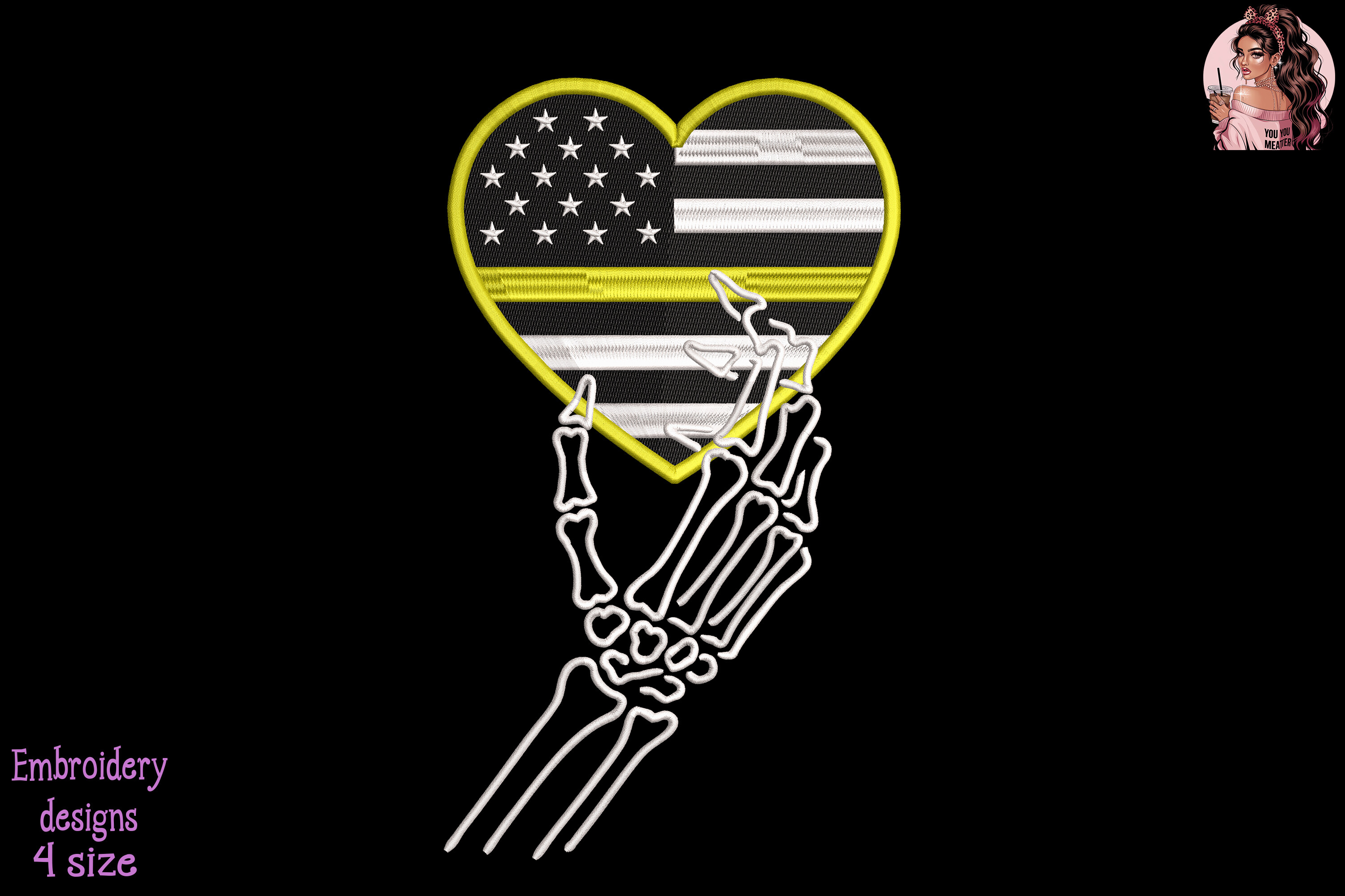 Heart Dispatcher 911 Skeleton Hand