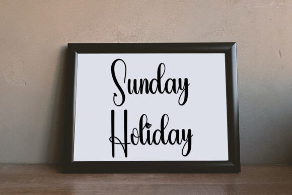 Monday Birthday Font PNG with transparent background - Preview 3