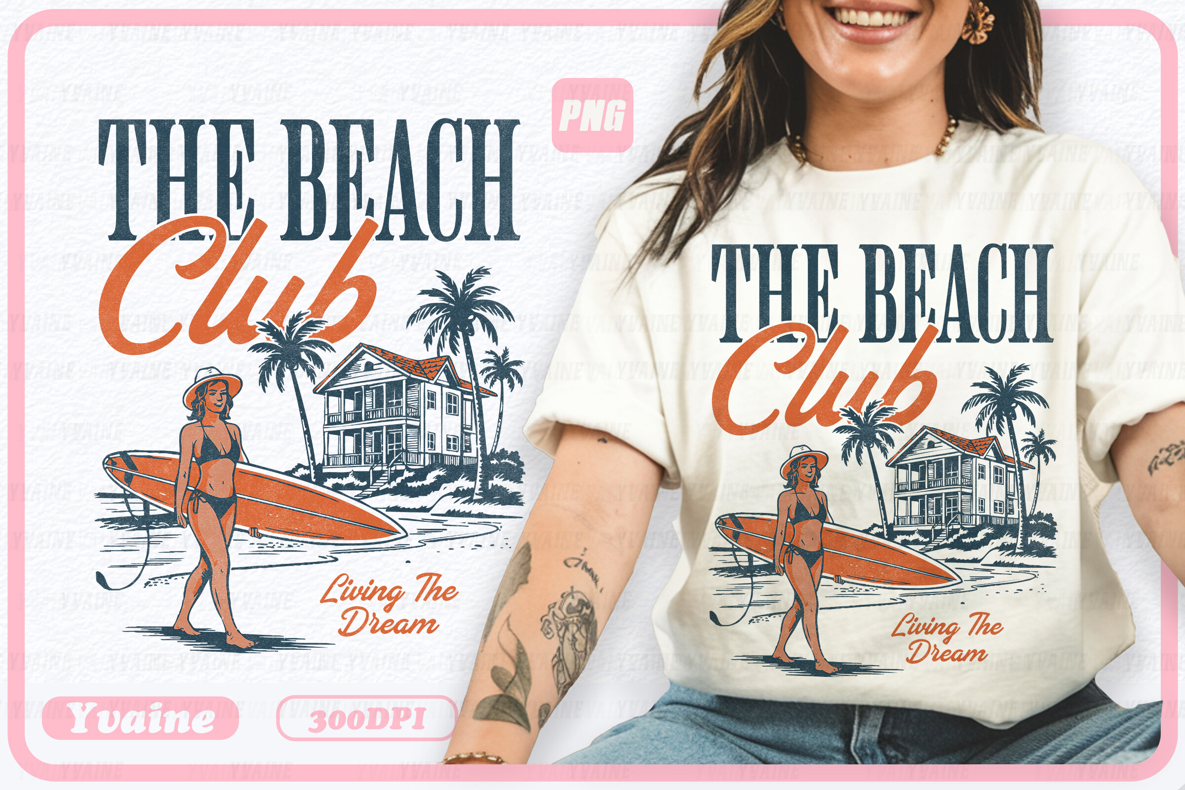 Summer Png the Beach Club Sublimation Graphic by Yvaine · Creative Fabrica