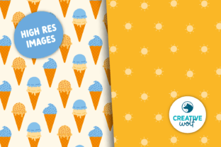 Sunny Beach Day - Summer Patterns Set Graphic by Creative Wolf Design ...