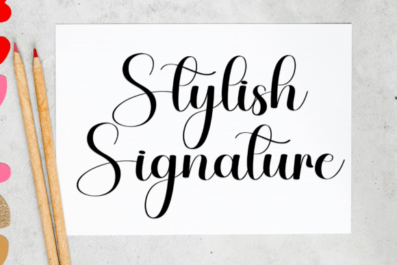Alphabet Signature Font - Preview 4