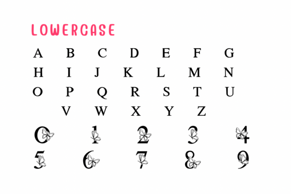 Cute Butterfly Font - Preview 2
