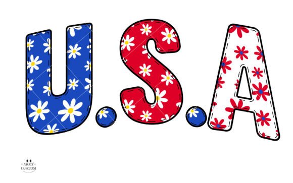 Daisy Flower Bundle Font - Preview 1
