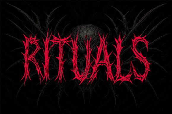 Darkon Font PNG with transparent background - Preview 1
