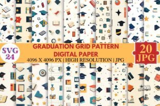 Graduation Grid Pattern Digital Paper Graphic by SVG24 · Creative Fabrica