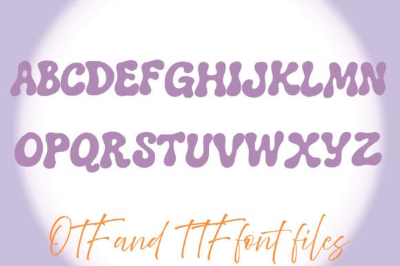 Hippy 60s Font PNG with transparent background - Preview 1