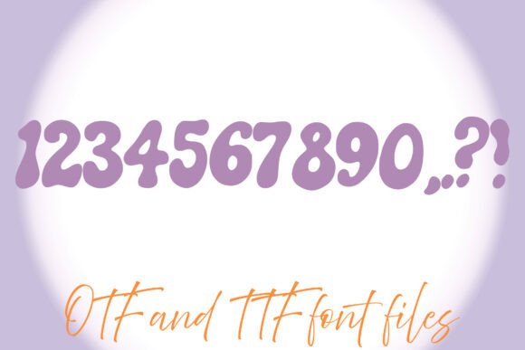 Hippy 60s Font PNG with transparent background - Preview 2