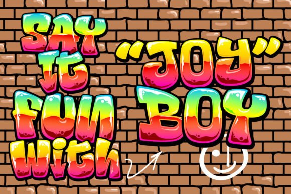 Joy Boy Font PNG with transparent background - Preview 1