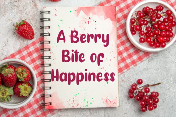 Riceberry Font PNG with transparent background - Preview 2