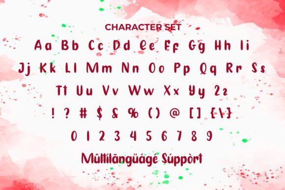 Riceberry Font PNG with transparent background - Preview 3
