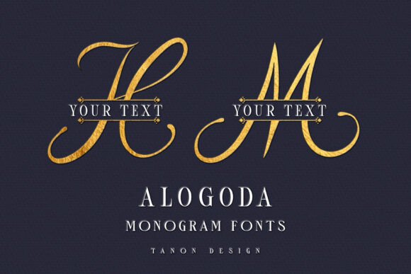 Alogoda Monogram Font - Preview 1
