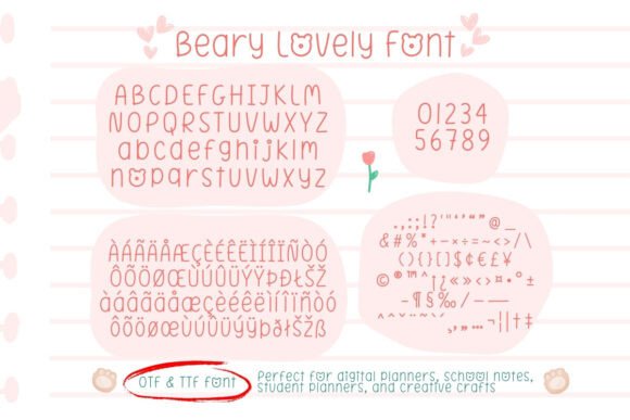 Beary Lovely Font - Preview 1