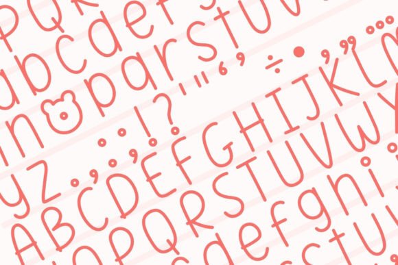 Beary Lovely Font - Preview 2