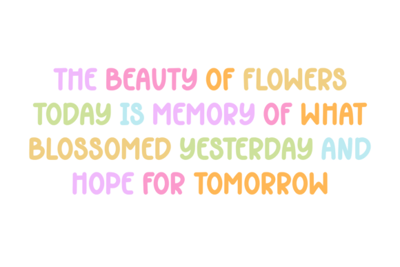 Beauty Flower Font - Preview 1