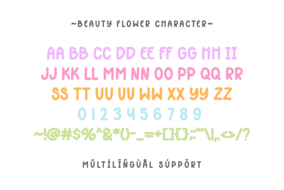 Beauty Flower Font - Preview 2