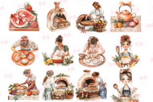 Bohemian Summer Baking Clipart Graphic by Markicha Art · Creative Fabrica
