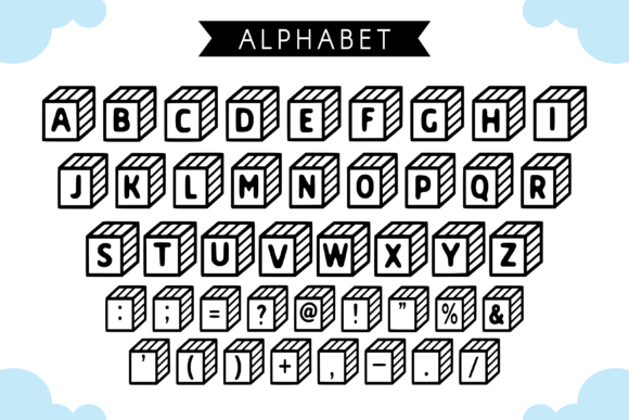 Box Style Font - Preview 3