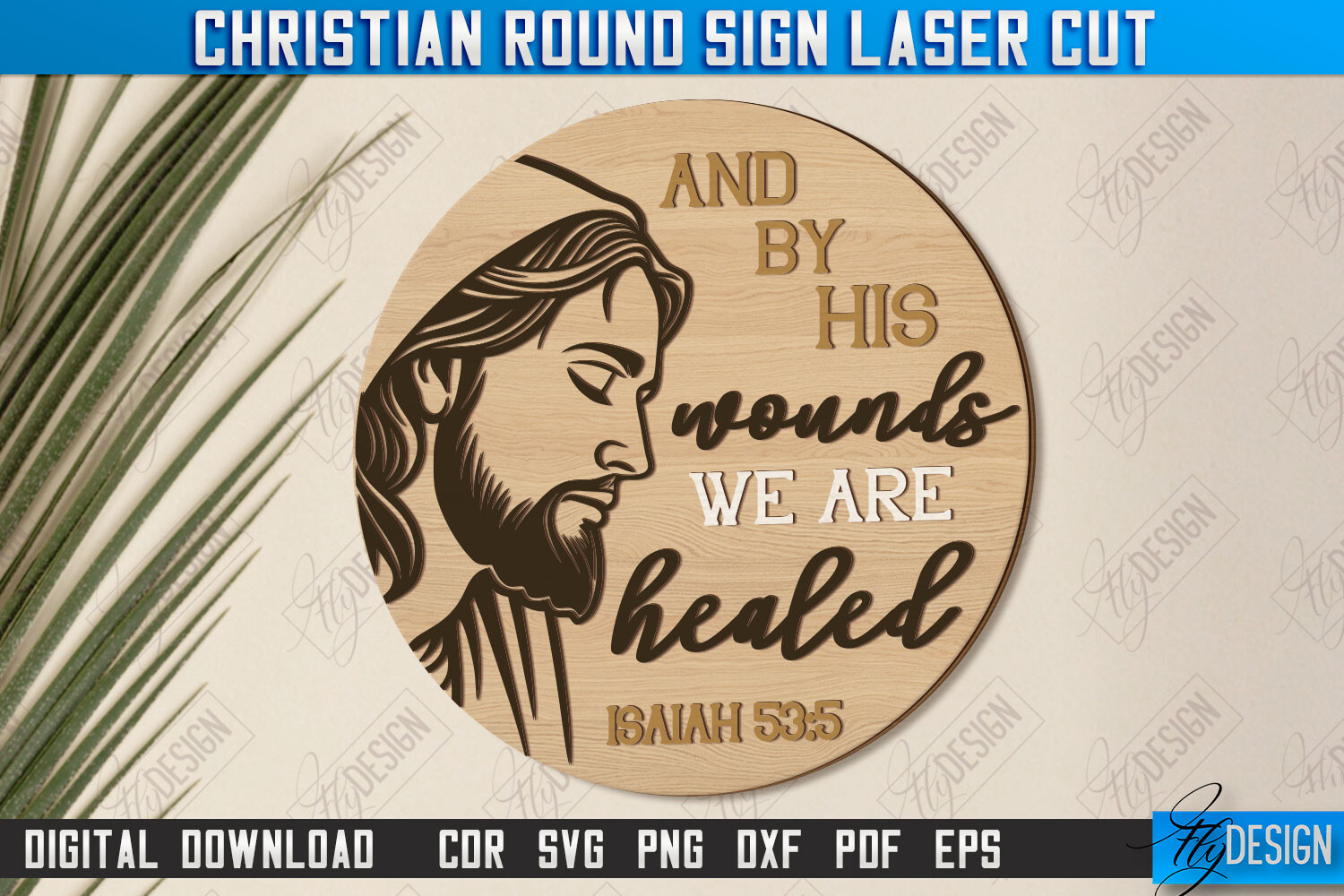 Christian Round Signs Laser Cut | CNC · Creative Fabrica