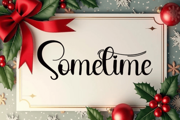 Christmas Font - Preview 1