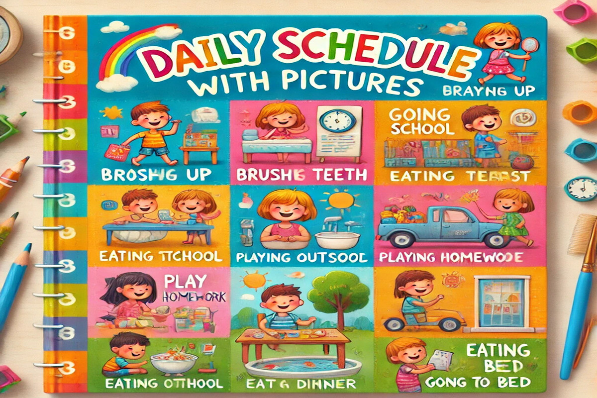 Daily Visual Schedule for Kids