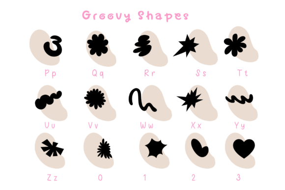 Groovy Shapes Font - Preview 5