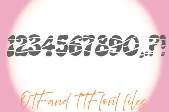 Hippy Flow Font PNG with transparent background - Preview 2