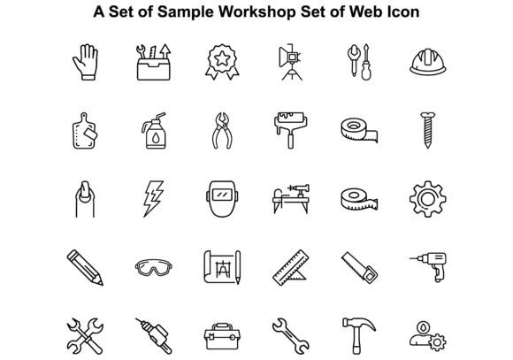 Icons for Workshop or Garage