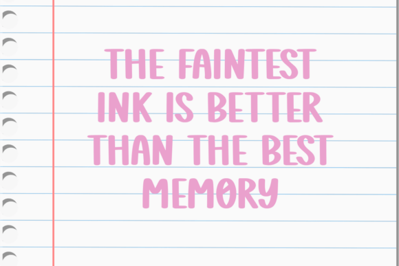 Learn Notes Font PNG with transparent background - Preview 1