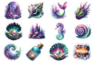 Magical Ocean Sublimation Clipart Graphic by Dream Creation · Creative ...