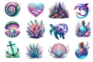 Magical Ocean Sublimation Clipart Graphic by Dream Creation · Creative ...