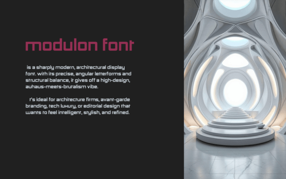 Modulon Font PNG with transparent background - Preview 1