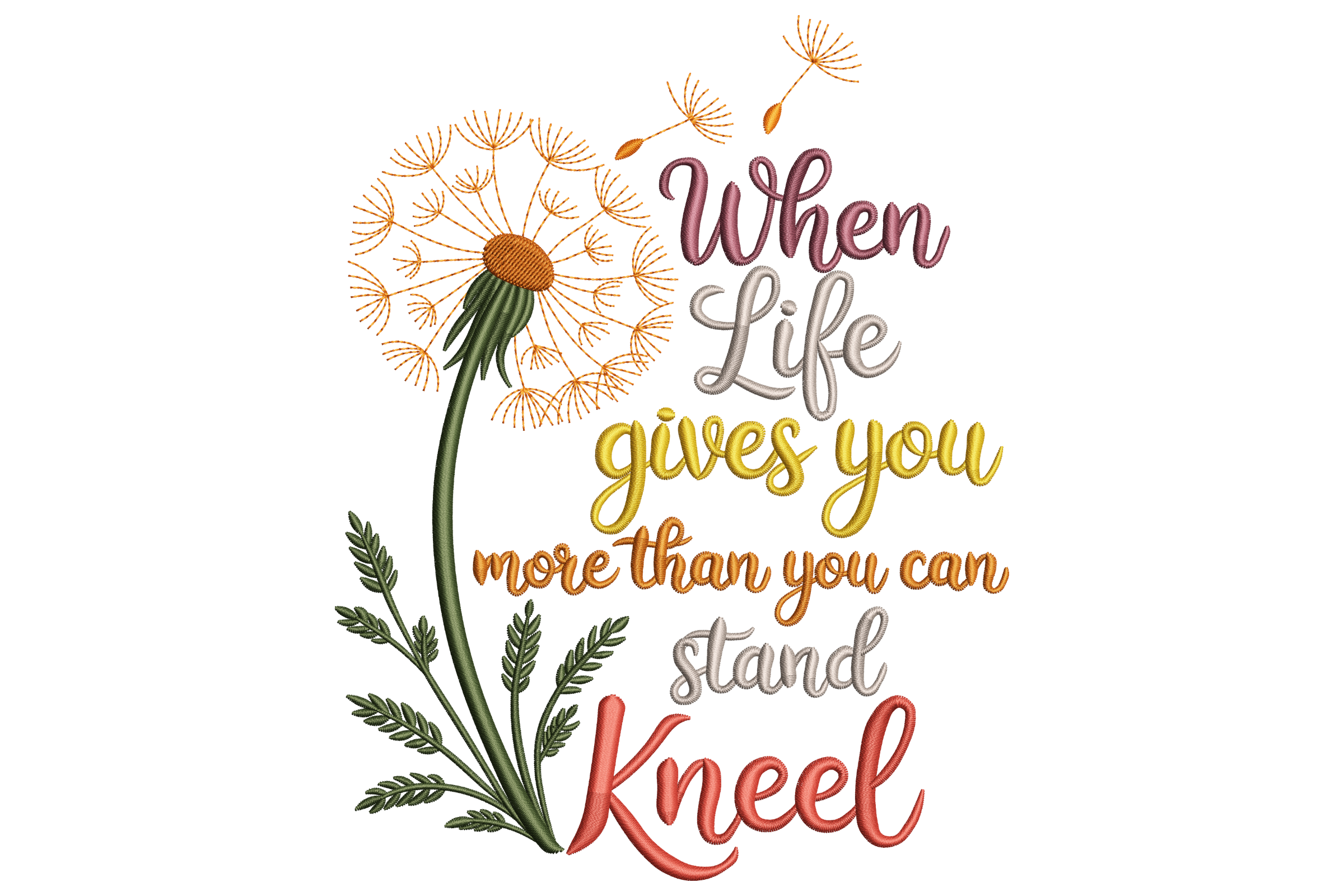 Prayer Quote with Dandelion
