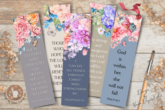 Printable Bible Verses Bookmark Set #993