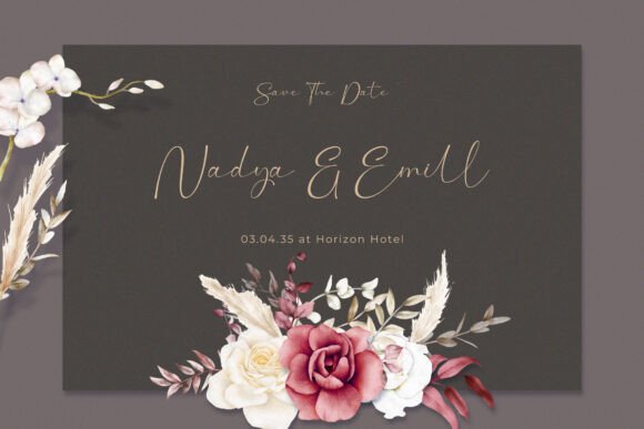 Romantic Session Font PNG with transparent background - Preview 6