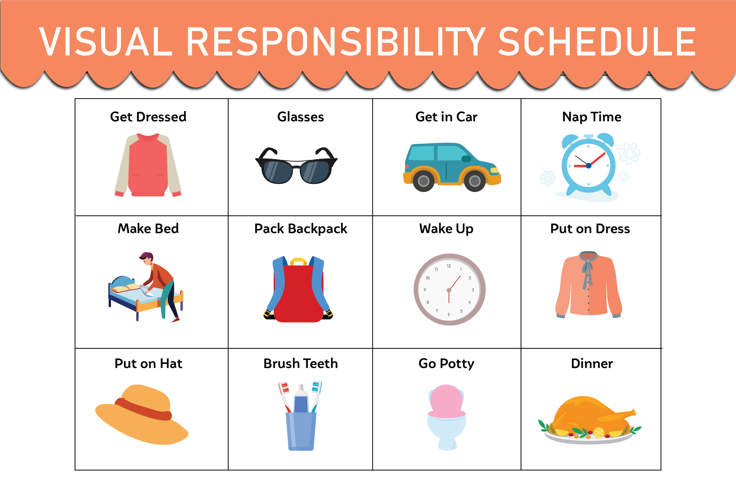 Visual Responsibility Schedule