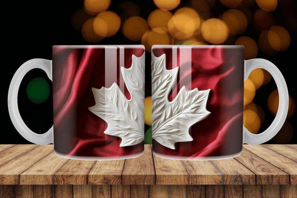 3D Canada Maple Leaf Tumbler Wrap Graphic by Magic Creative · Creative ...