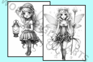 72 Fairy Girls Coloring Pages Graphic by LaxMuni · Creative Fabrica