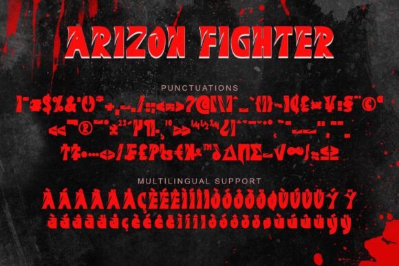Arizon Fighter Font - Preview 6