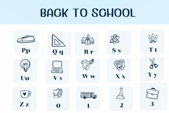 Back to School Font - Preview 2