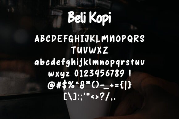 Beli Kopi Font - Preview 1