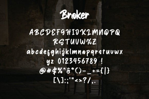 Broker Font - Preview 1