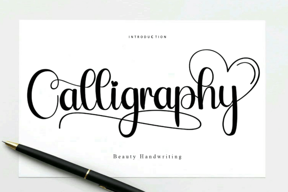 Calligraphy Font - Preview 1