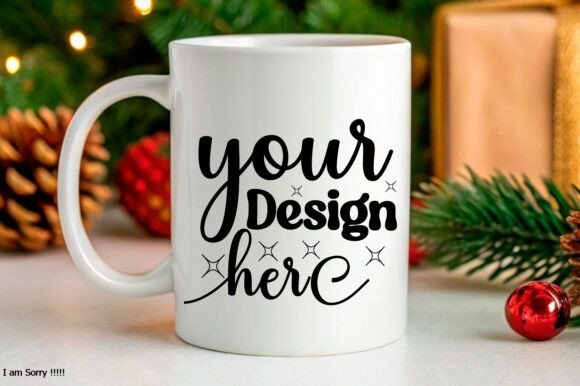 Christmas Mug Mockup Jpg Mockup Graphics