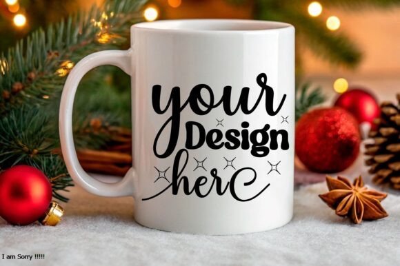 Christmas Mug Mockup Jpg Mockup Graphics