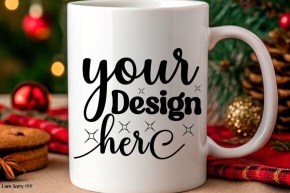 Christmas Mug Mockup Jpg Mockup Graphics